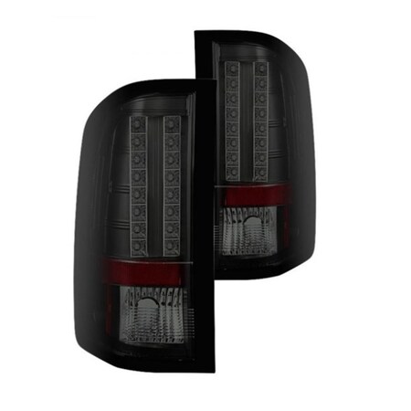 Spyder Chevy Silverado 1500 Black & Smoke LED Tail Lights 5078032